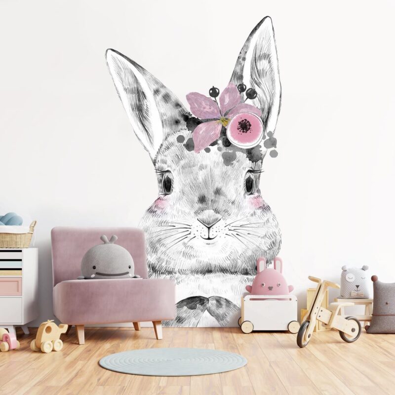 papier-peint-lapin-enfant