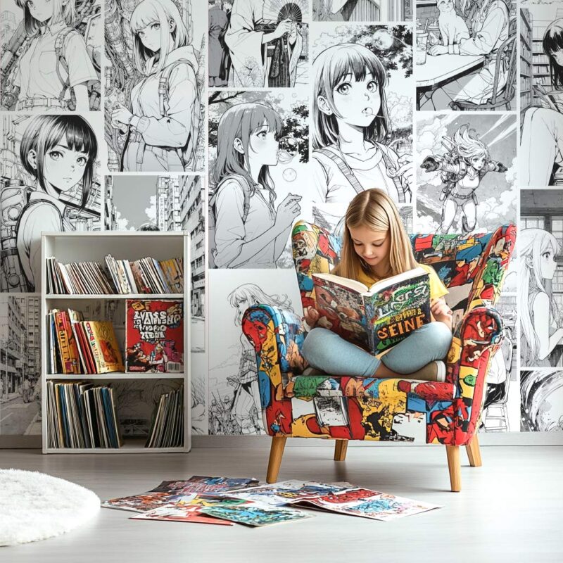 papier-peint-manga-fille