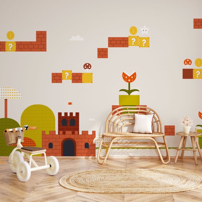 papier peint mario