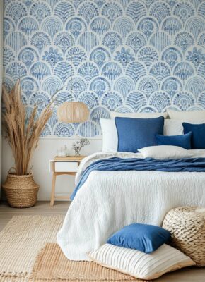 papier-peint-méditérannéen-bleu