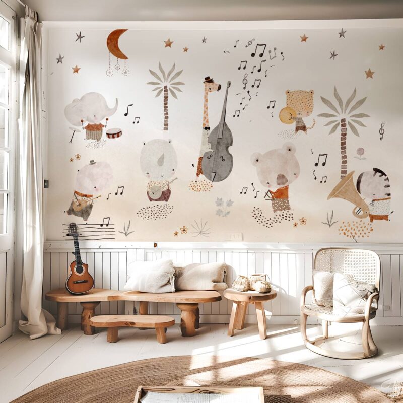 papier-peint-musique-panoramique enfant