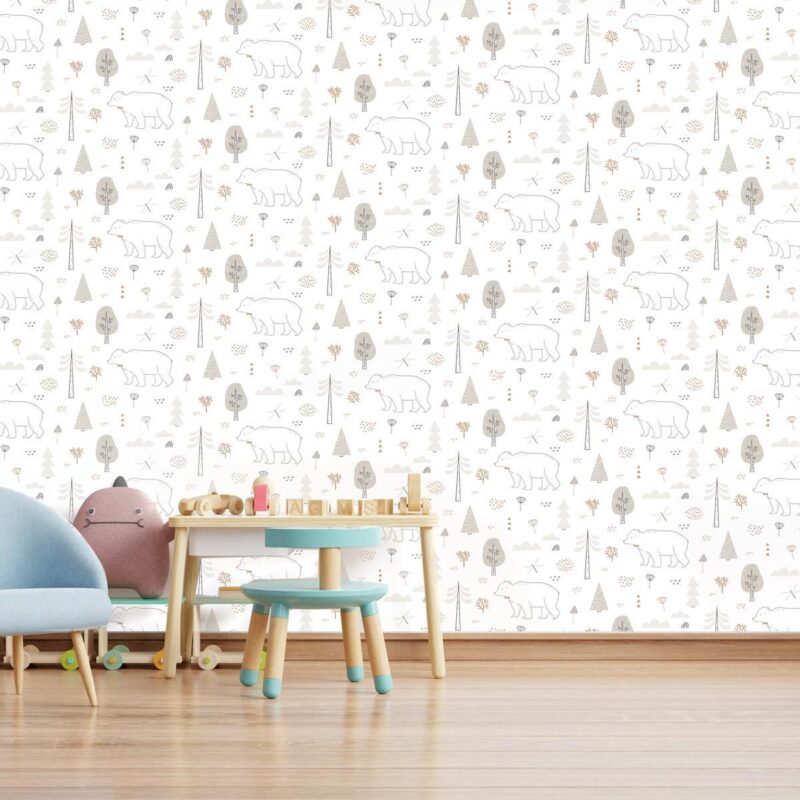 papier-peint-ours-polaire-enfant