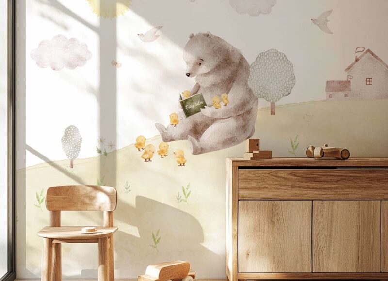 papier-peint-ours-pour-enfant