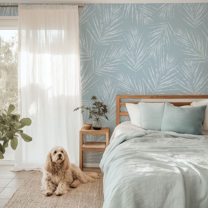 papier-peint-palmier-bleu-ciel