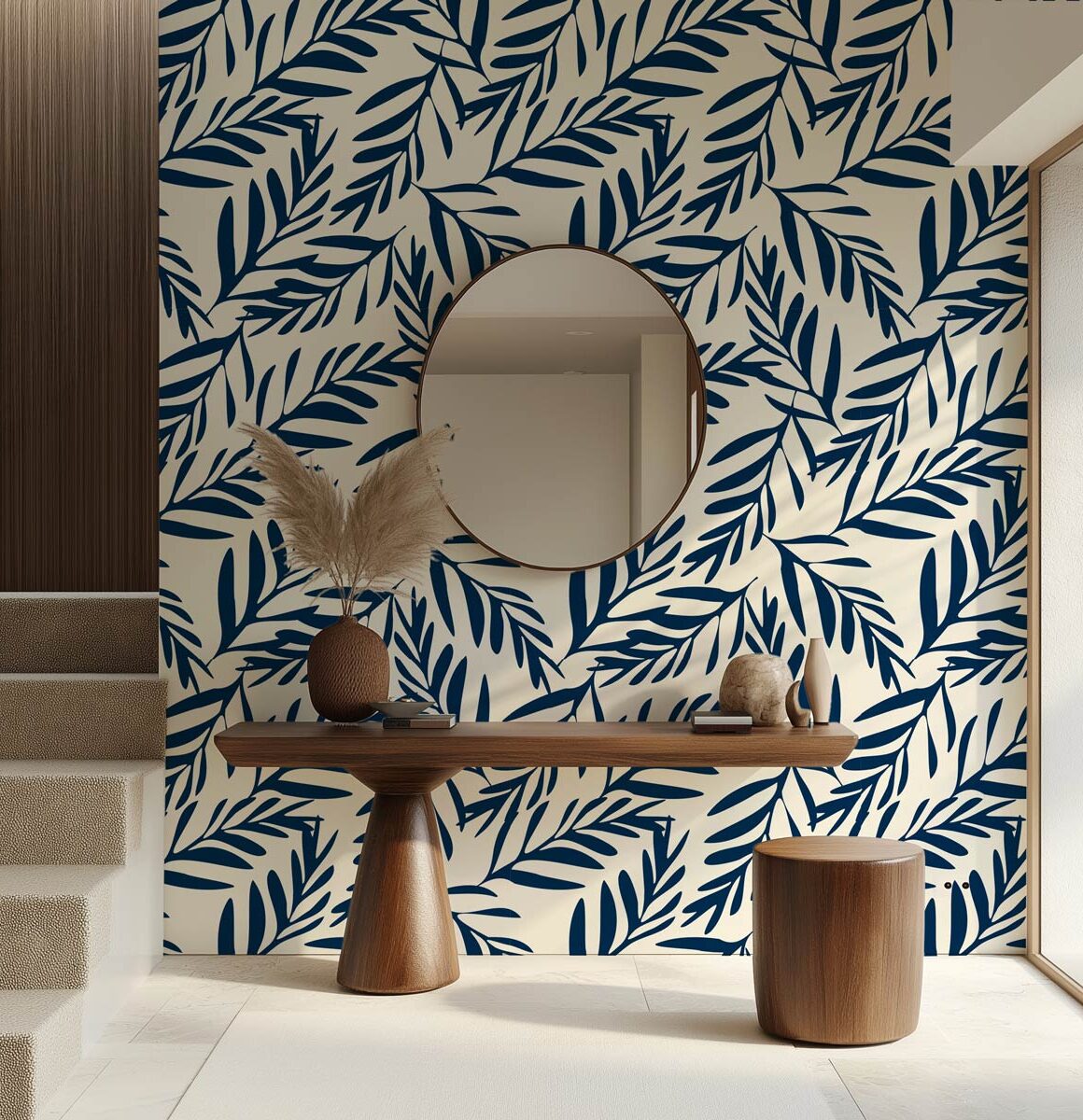 papier-peint-palmier-bleu-roi