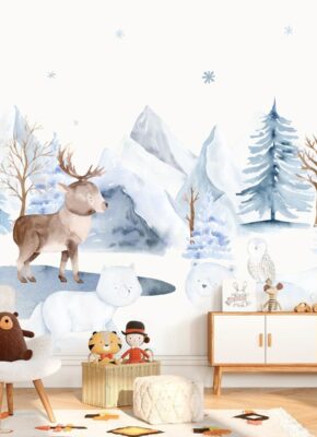 papier-peint-panoramique-animaux-pole-nord