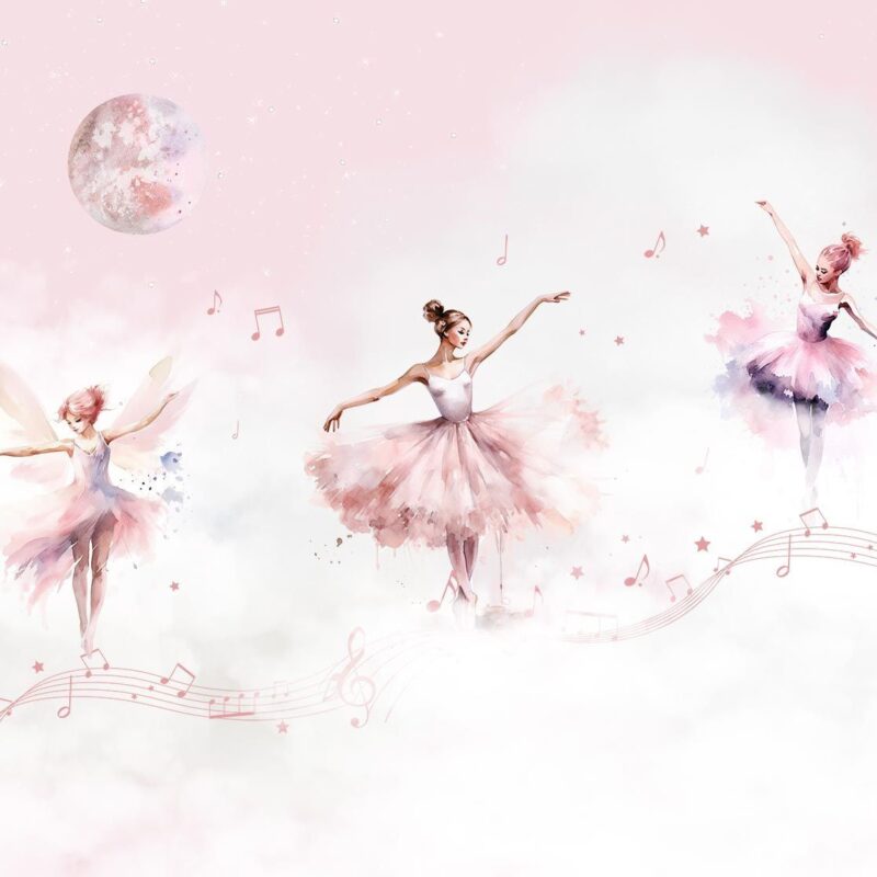 papier-peint-panoramique-danse-rose