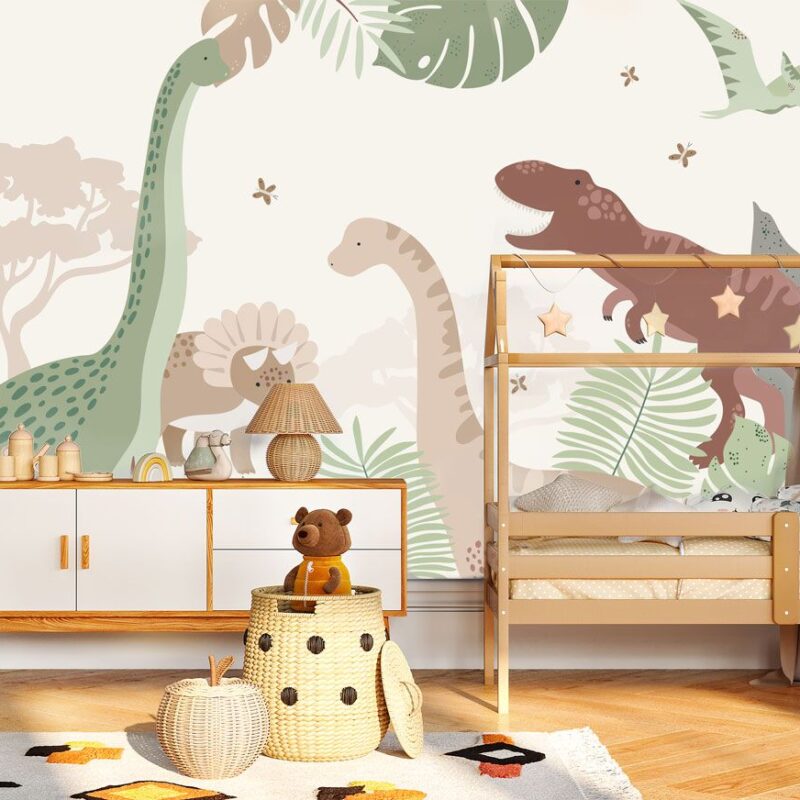 papier-peint-panoramique-dinosaure