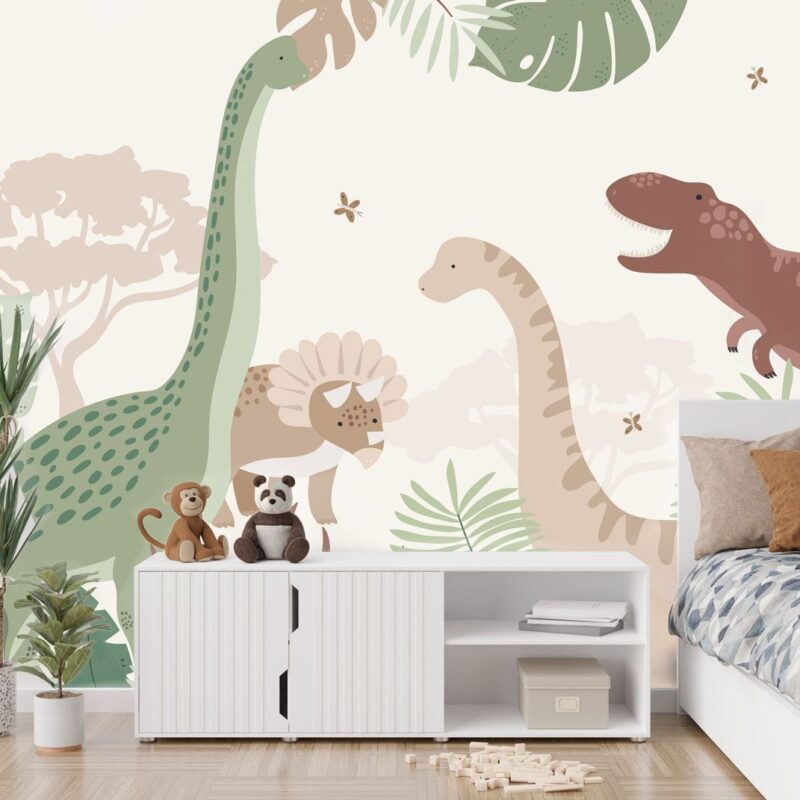 papier-peint-panoramique-dinosaures