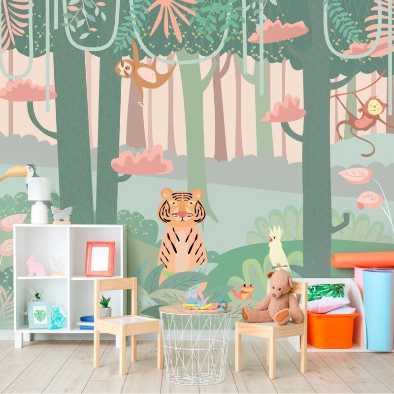 papier-peint-panoramique-jungle-enfant