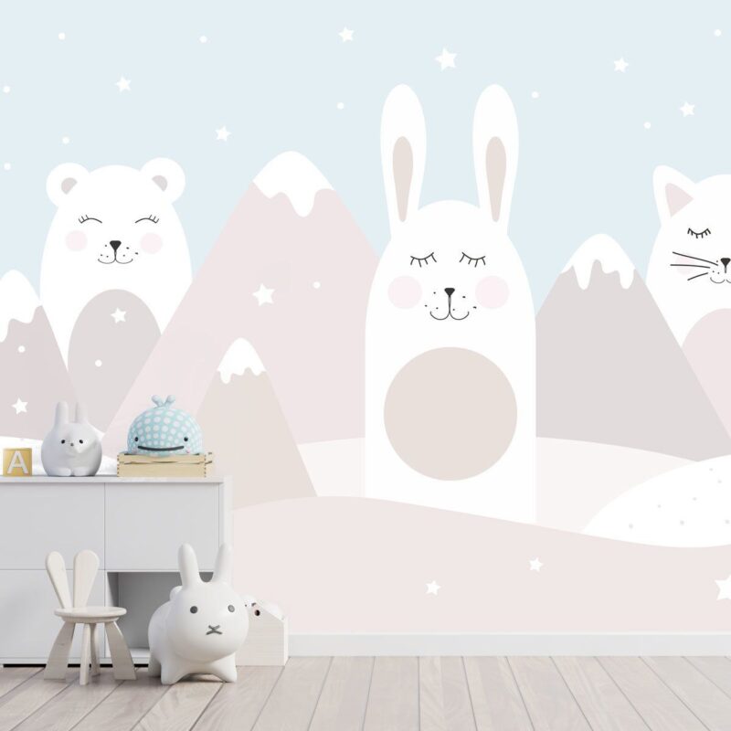 papier-peint-panoramique-lapin-bébé