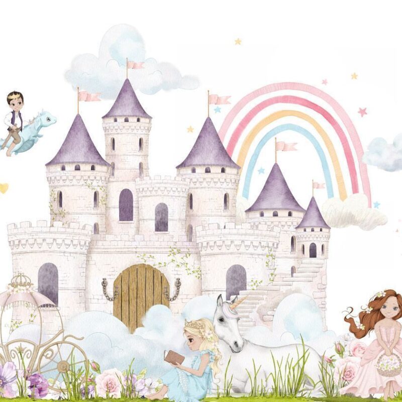 papier-peint-panoramique-princesse-fille