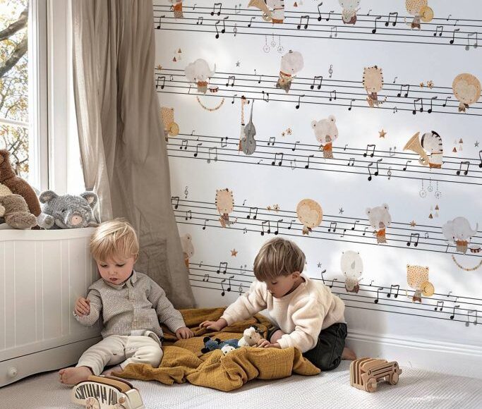 papier-peint-partition-musique-enfant