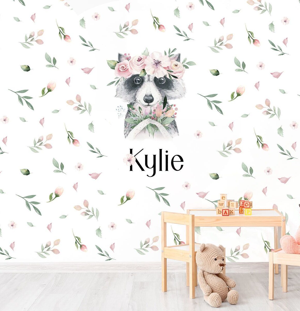 papier-peint-personnalisé-chambre-fille