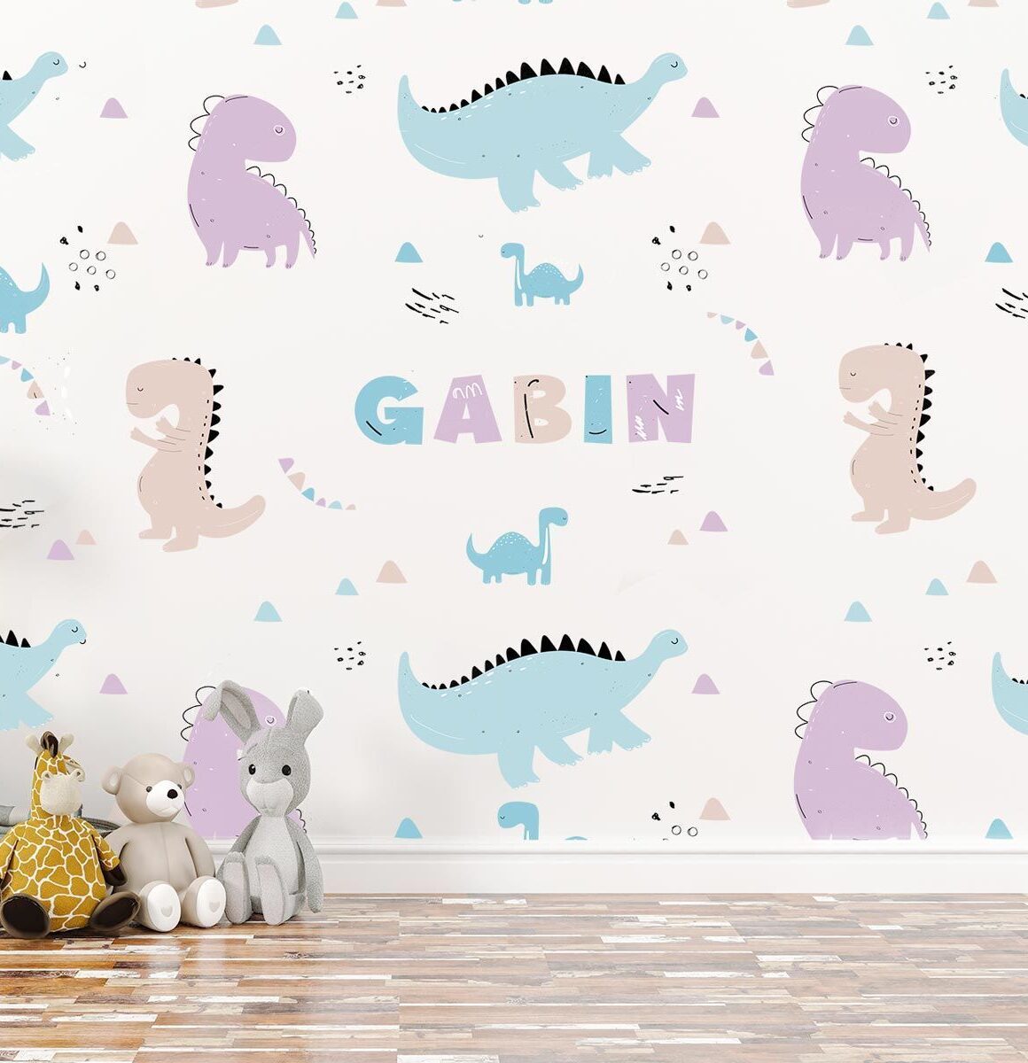 papier-peint-personnalisé-garcon-dinosaure