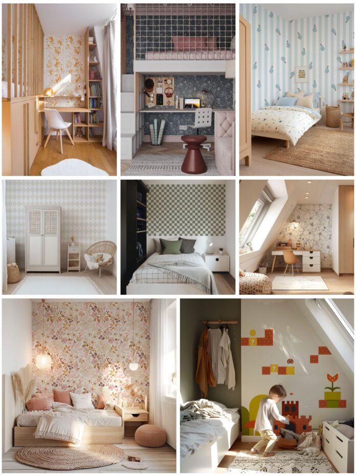 papier peint petite chambre