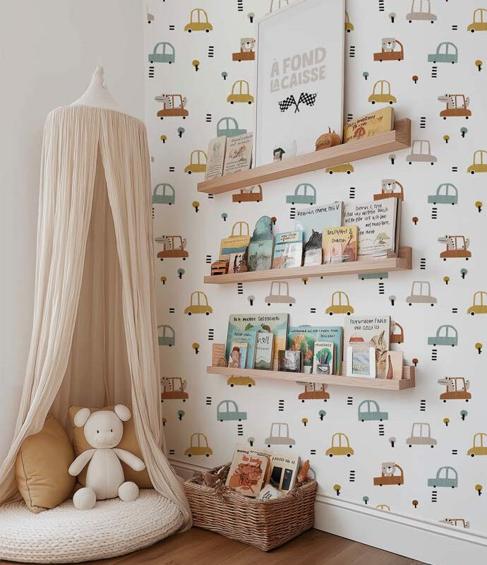 papier-peint-petites-voitures-enfant