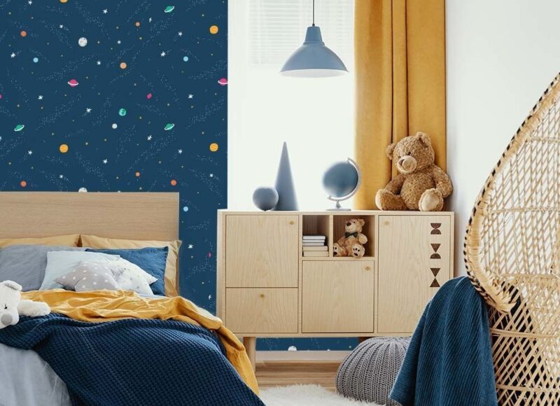 papier peint planete enfant