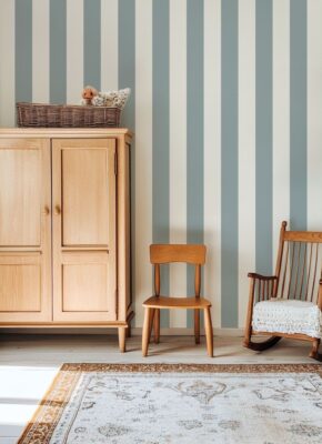 papier-peint-rayure-bleu-gris
