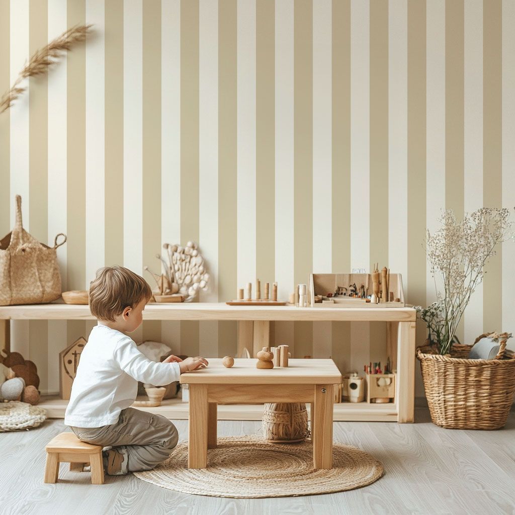 papier-peint-rayures-beige