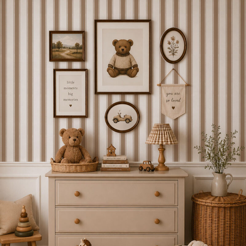 papier-peint-rayures-marron