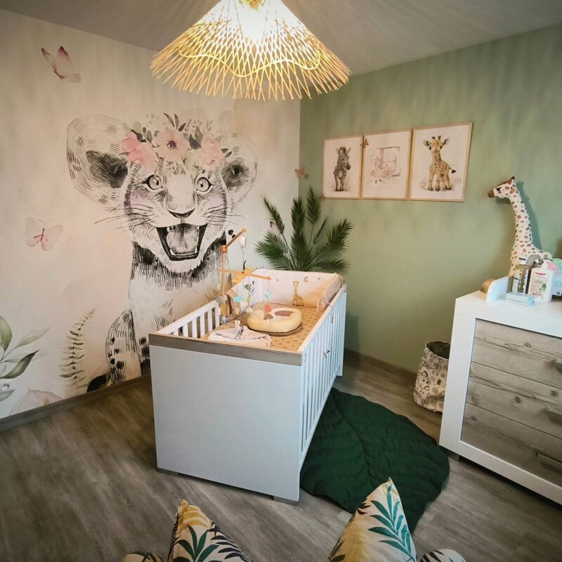 papier-peint-safari fille