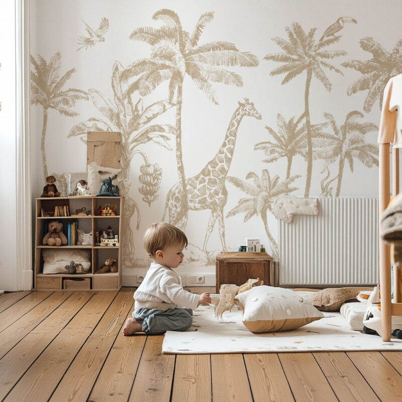 papier-peint-safari-beige