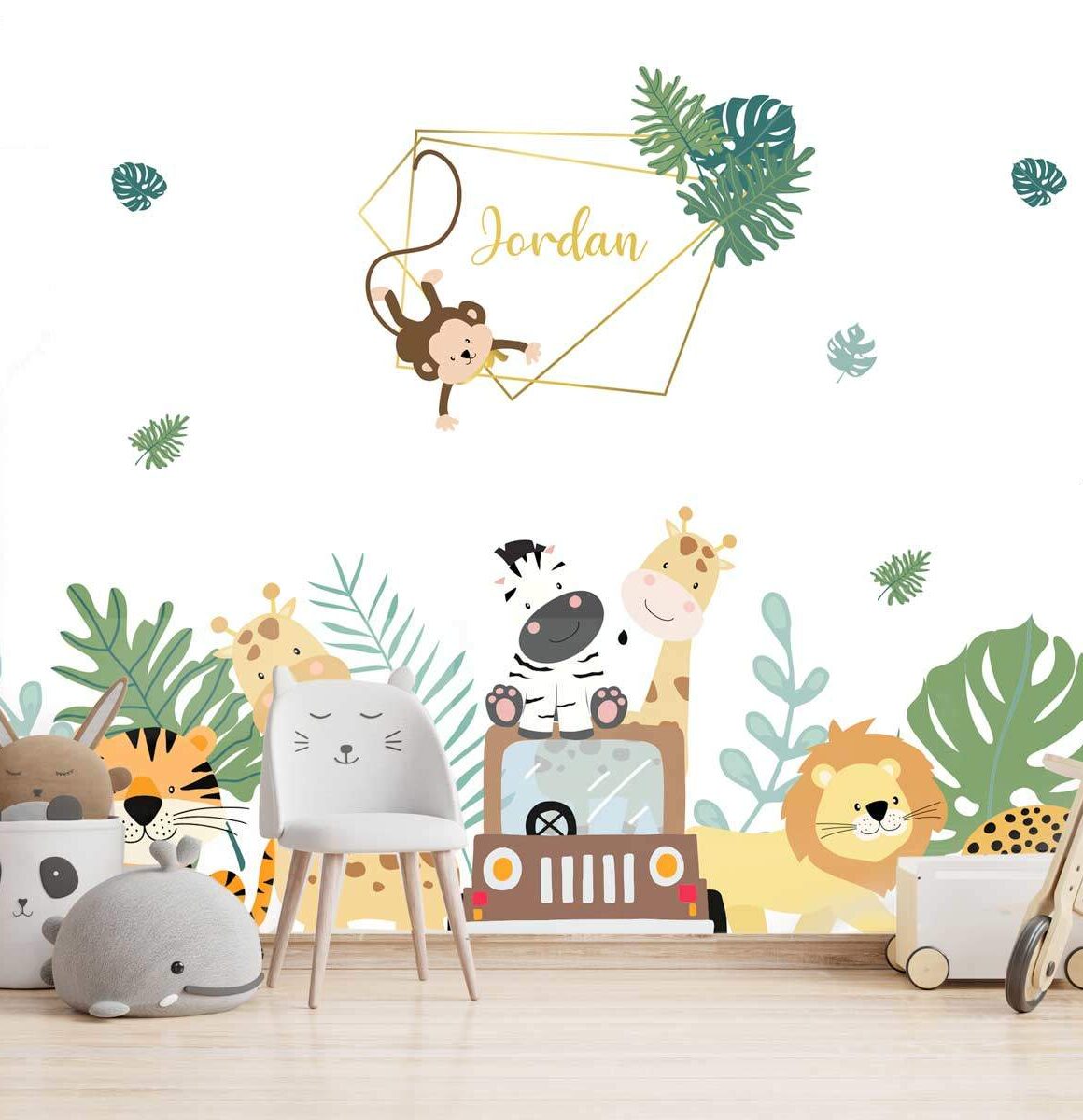 papier-peint-safari-personnalisé