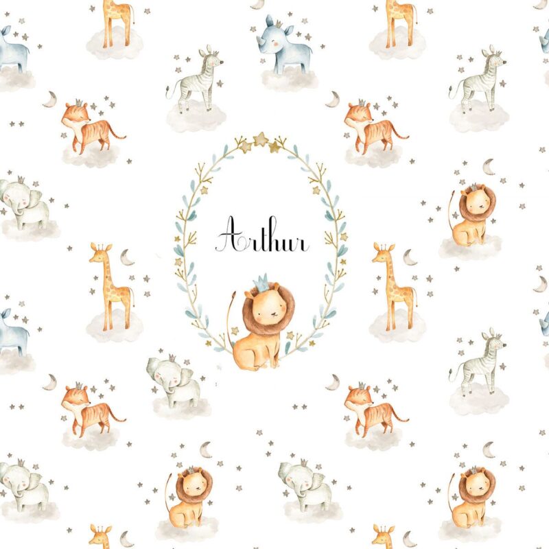 papier-peint-safari-prenom