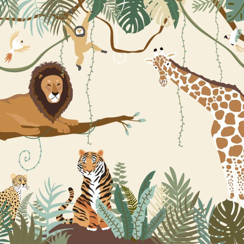 Papier peint Jungle sauvage chambre d'enfant – Image 3