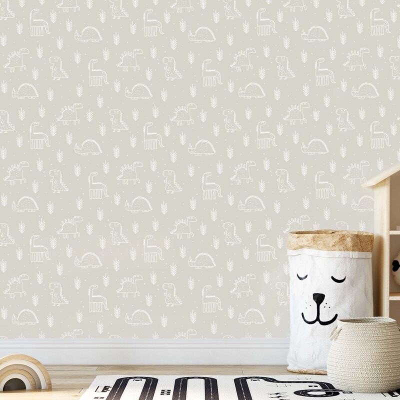 papier peint scandinave gris