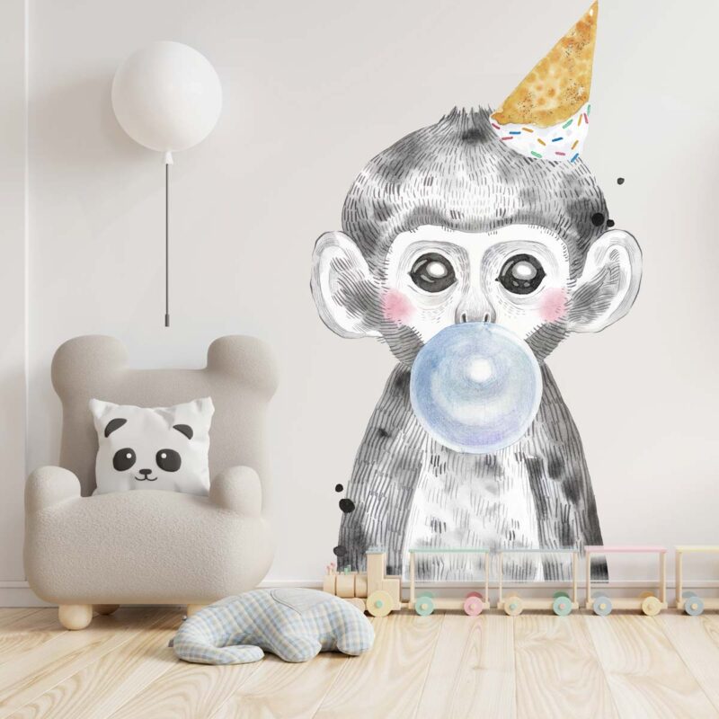papier-peint-singe-enfant