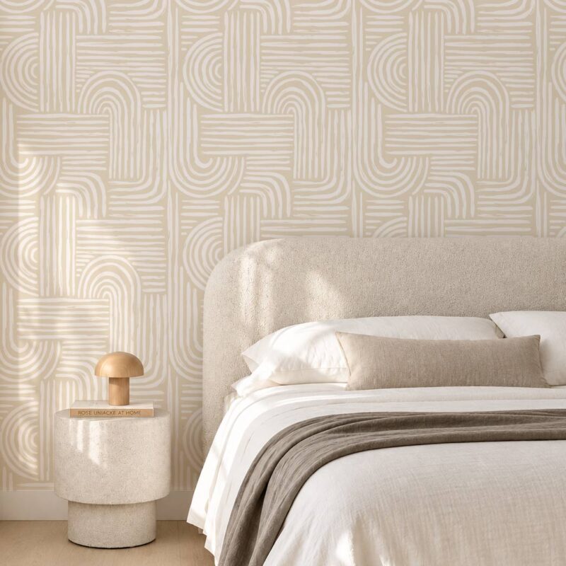 papier-peint-tête-de-lit-beige