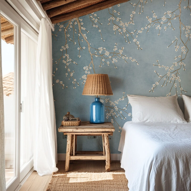 papier-peint-tête-de-lit-bleu