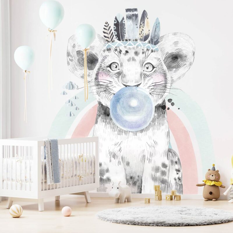 papier-peint-tigre-chambre-bébé