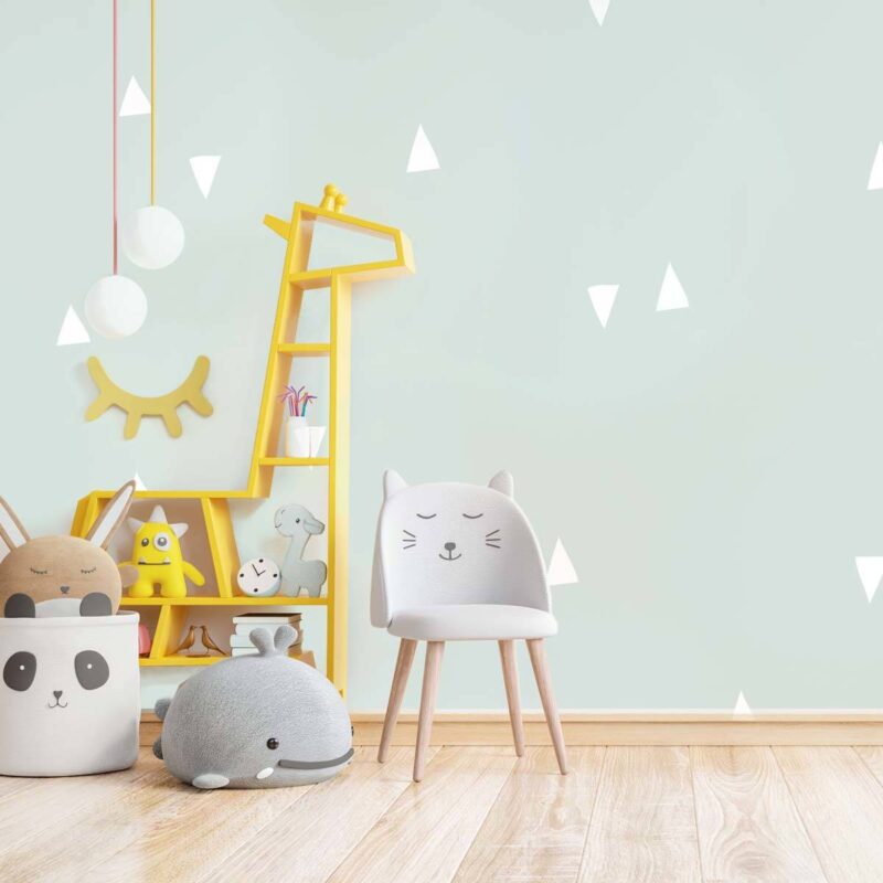 papier-peint-triangle-pour-enfant