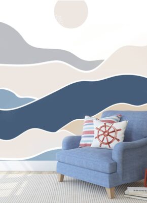 papier-peint-vague-bleu