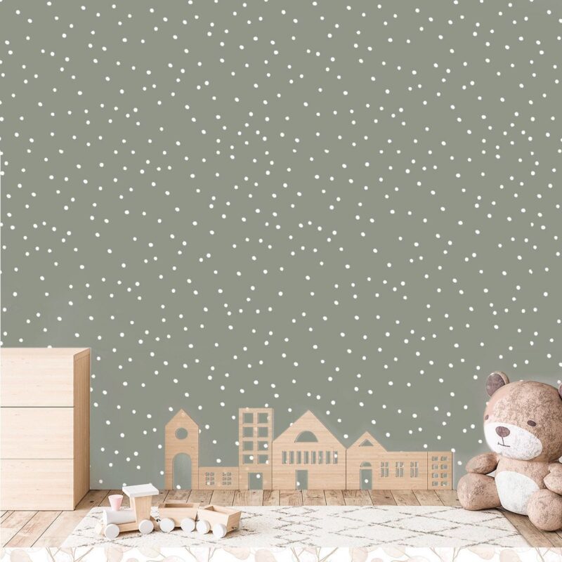 papier-peint-vert-kaki-enfant