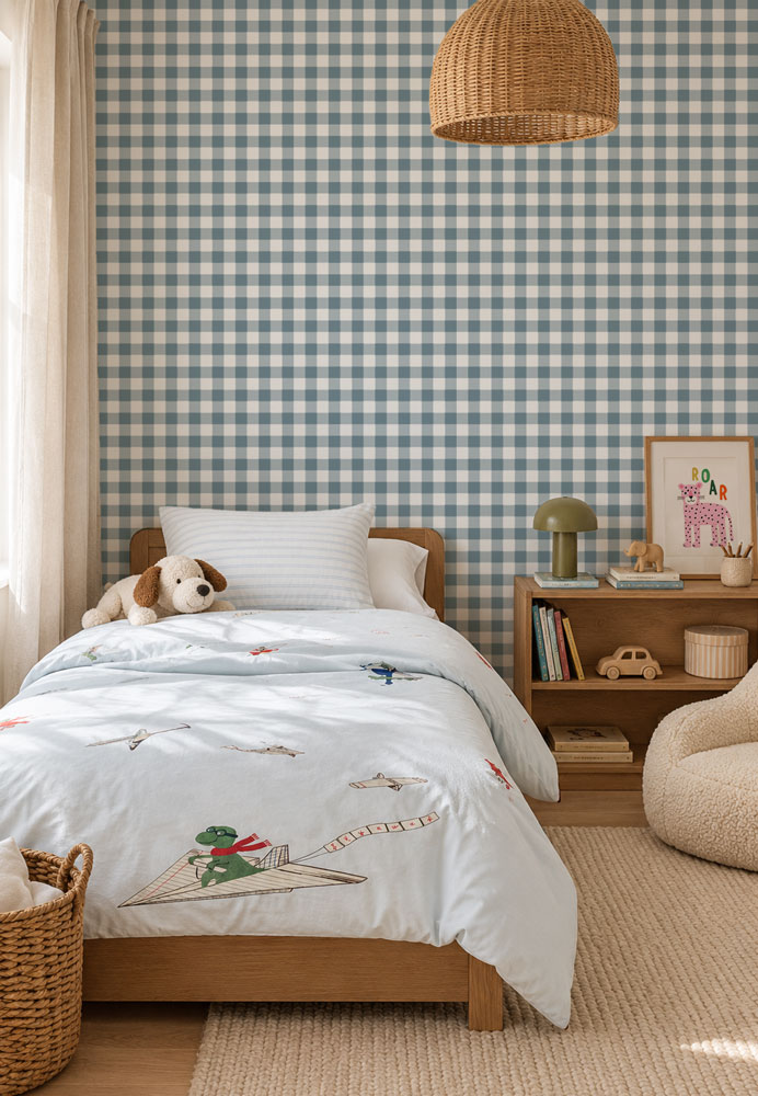 papier-peint-vichy-bleu-foncé