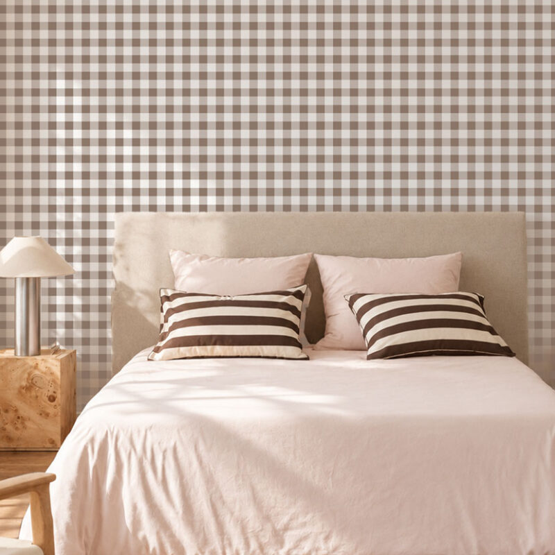 papier-peint-vichy-marron-chocolat