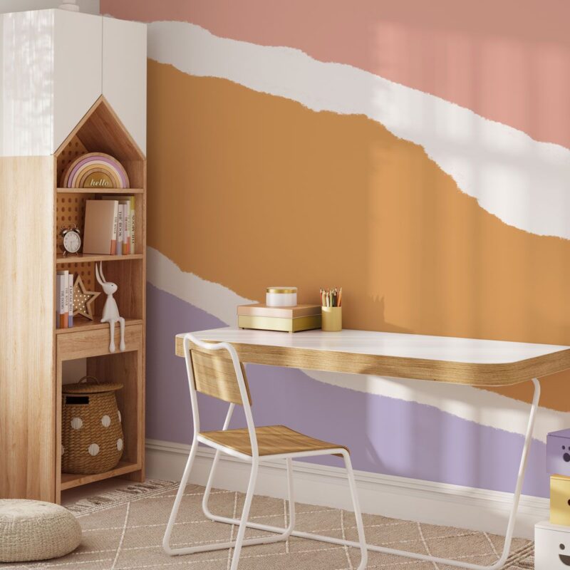 papier peint violet enfant