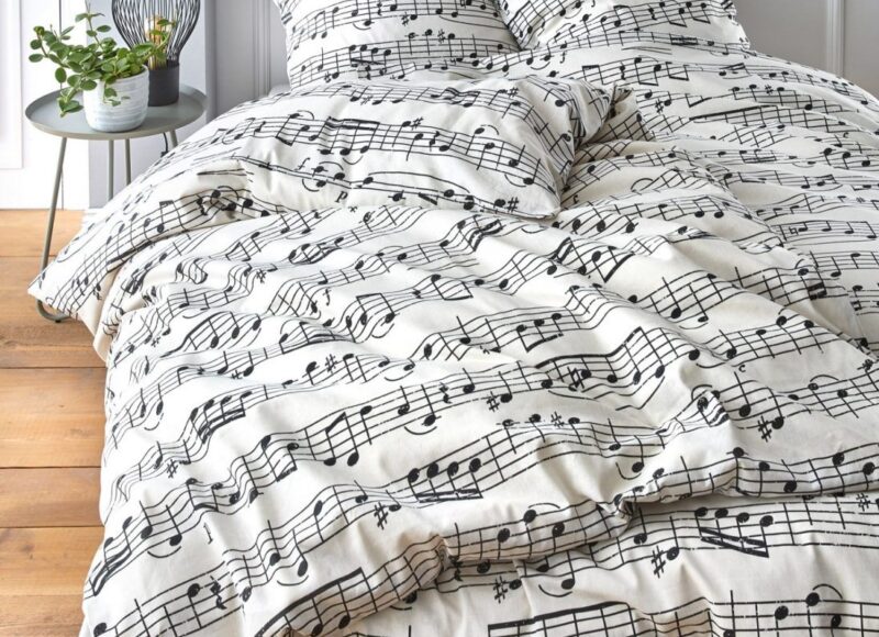 parure de lit musique