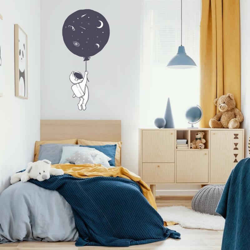 Sticker astronaute chambre enfant