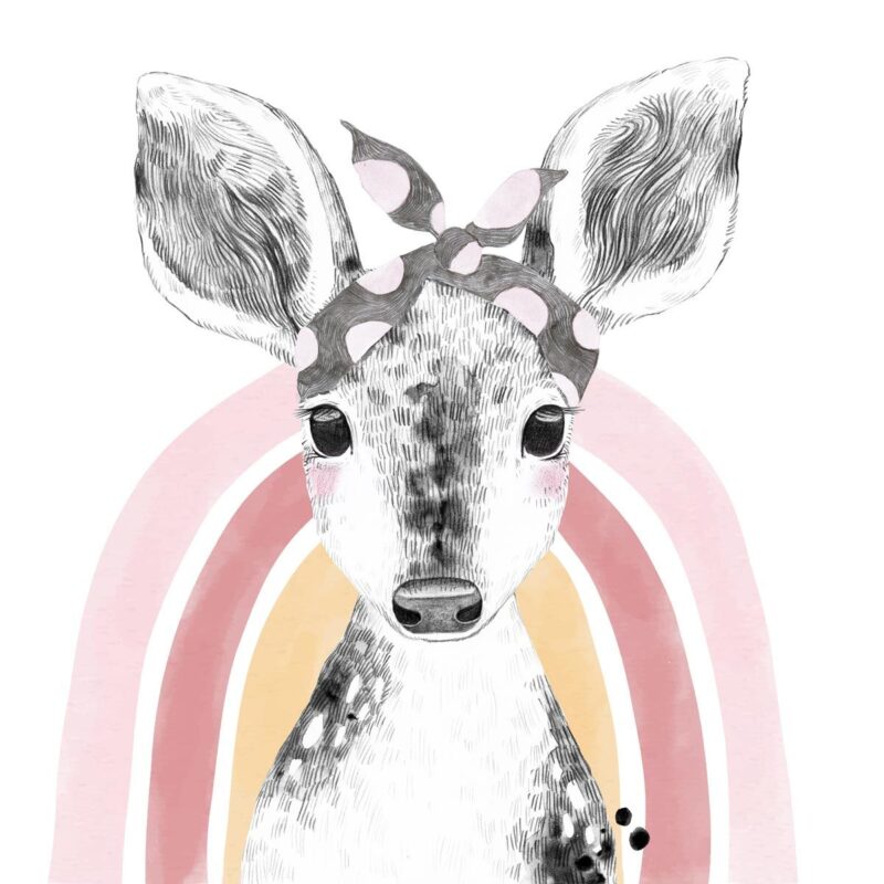 sticker-biche-enfant