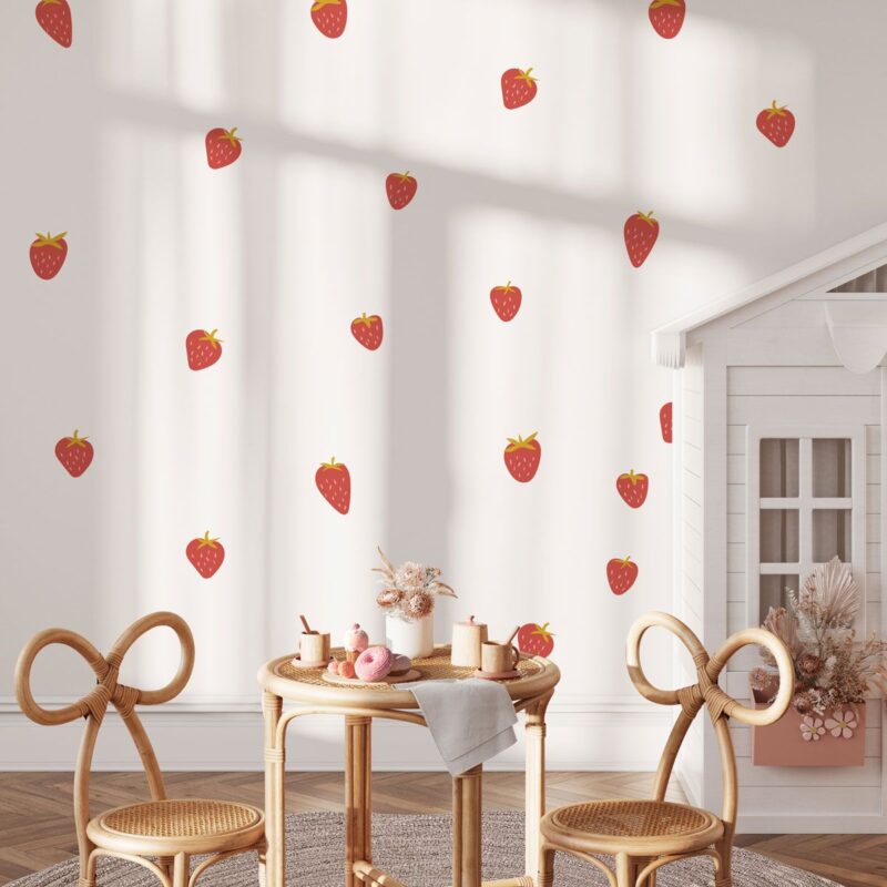 sticker-fraise-rouge