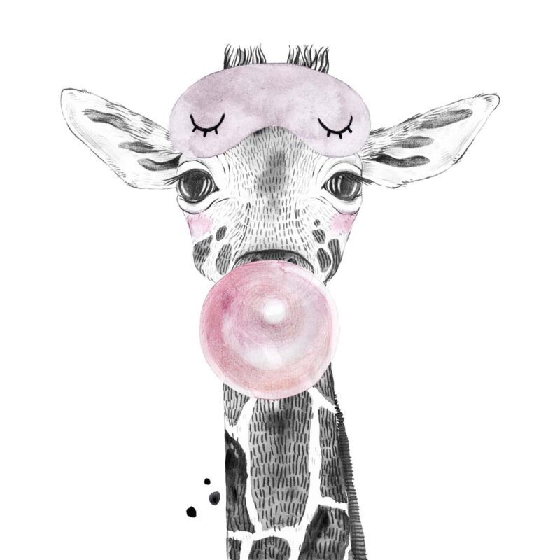 sticker-girafe-chambre-fille