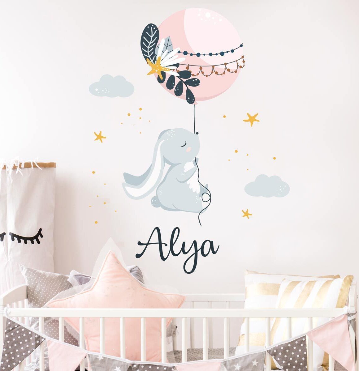 sticker-lapin-boheme-bébé