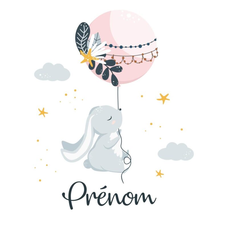 sticker-lapin-personnalisé